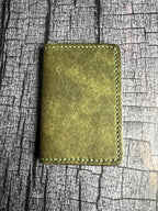 Card Holder: Olive & Aqua